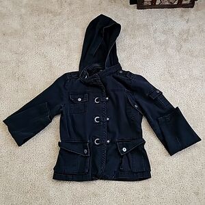 LadiesBlack Jacket with pockets so medium